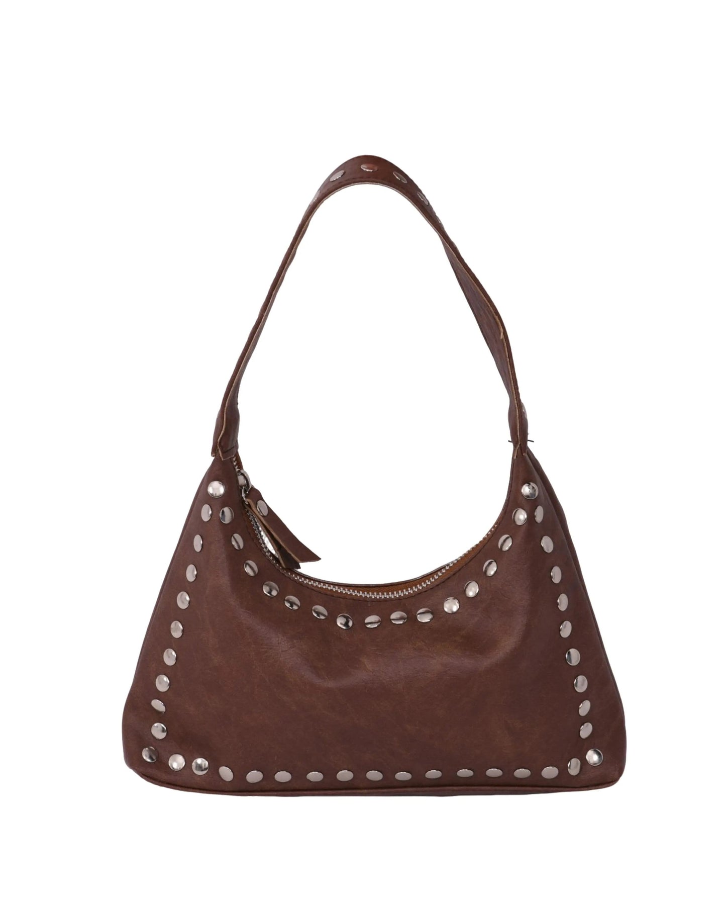 Athena Studded Mini Handbag Brown