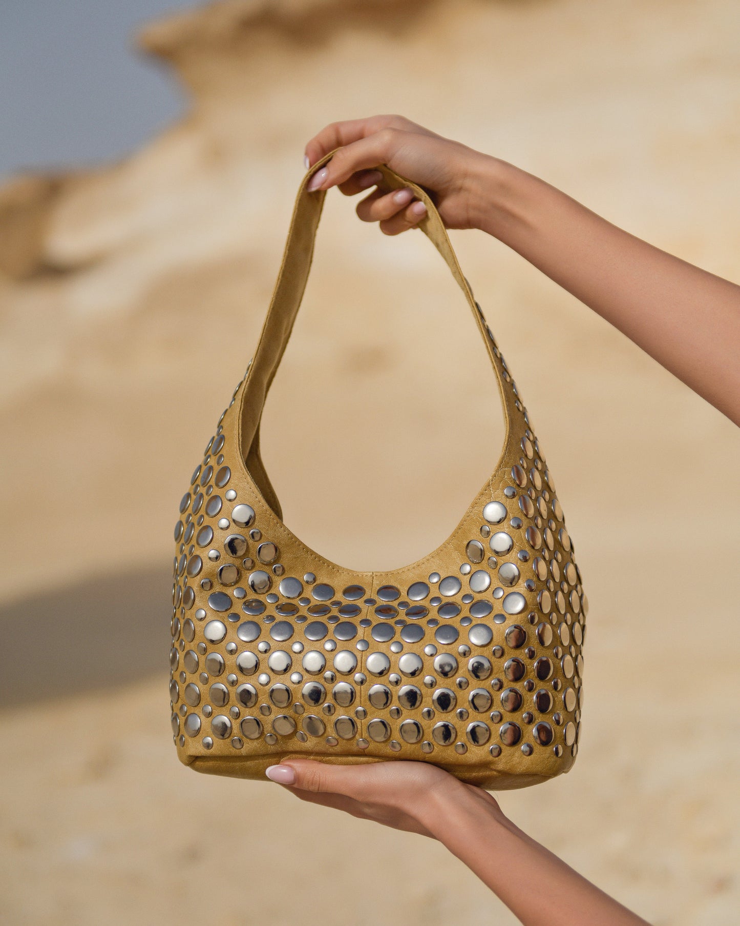 Britney Studded Shoulder Bag