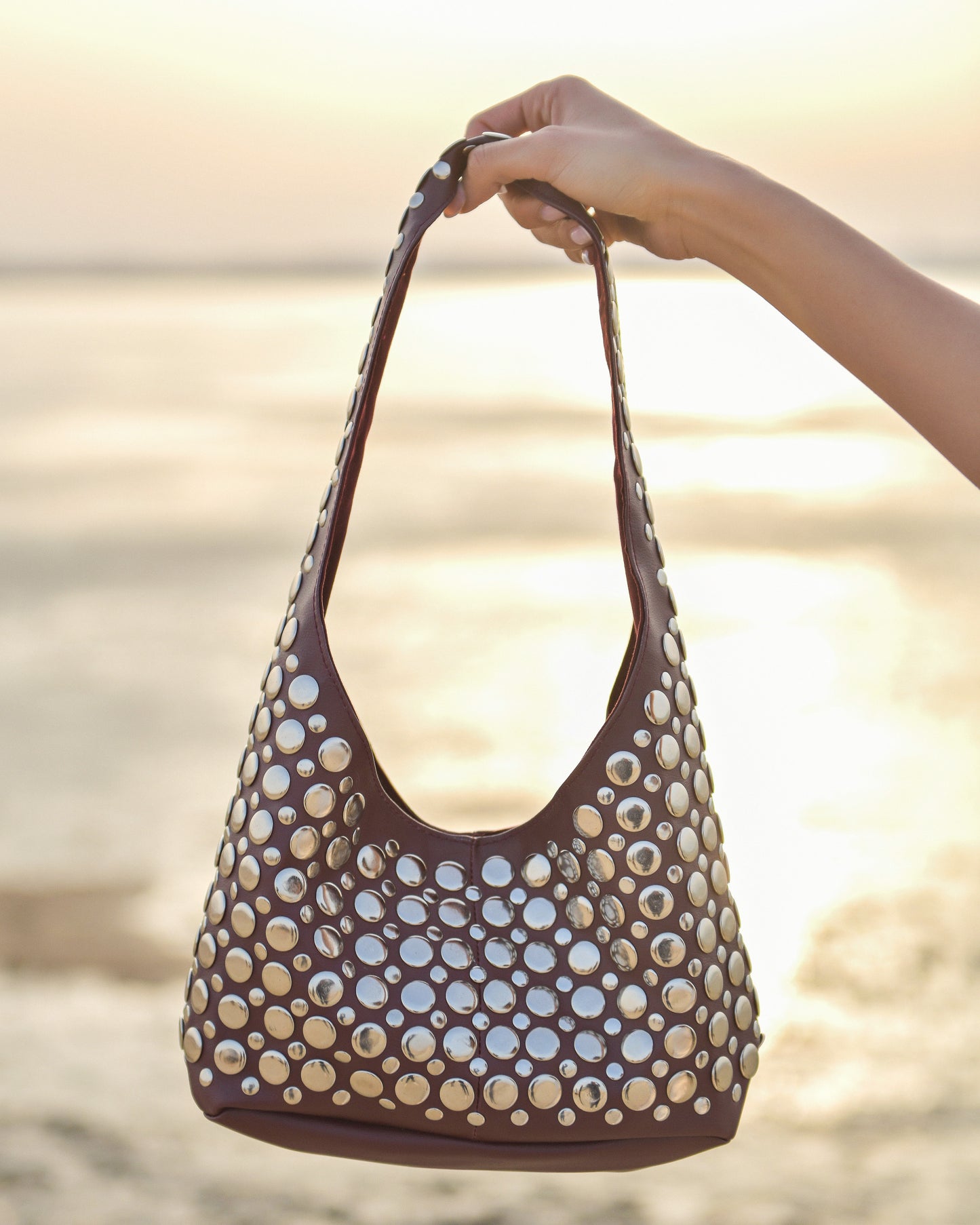 Britney Studded Shoulder Bag