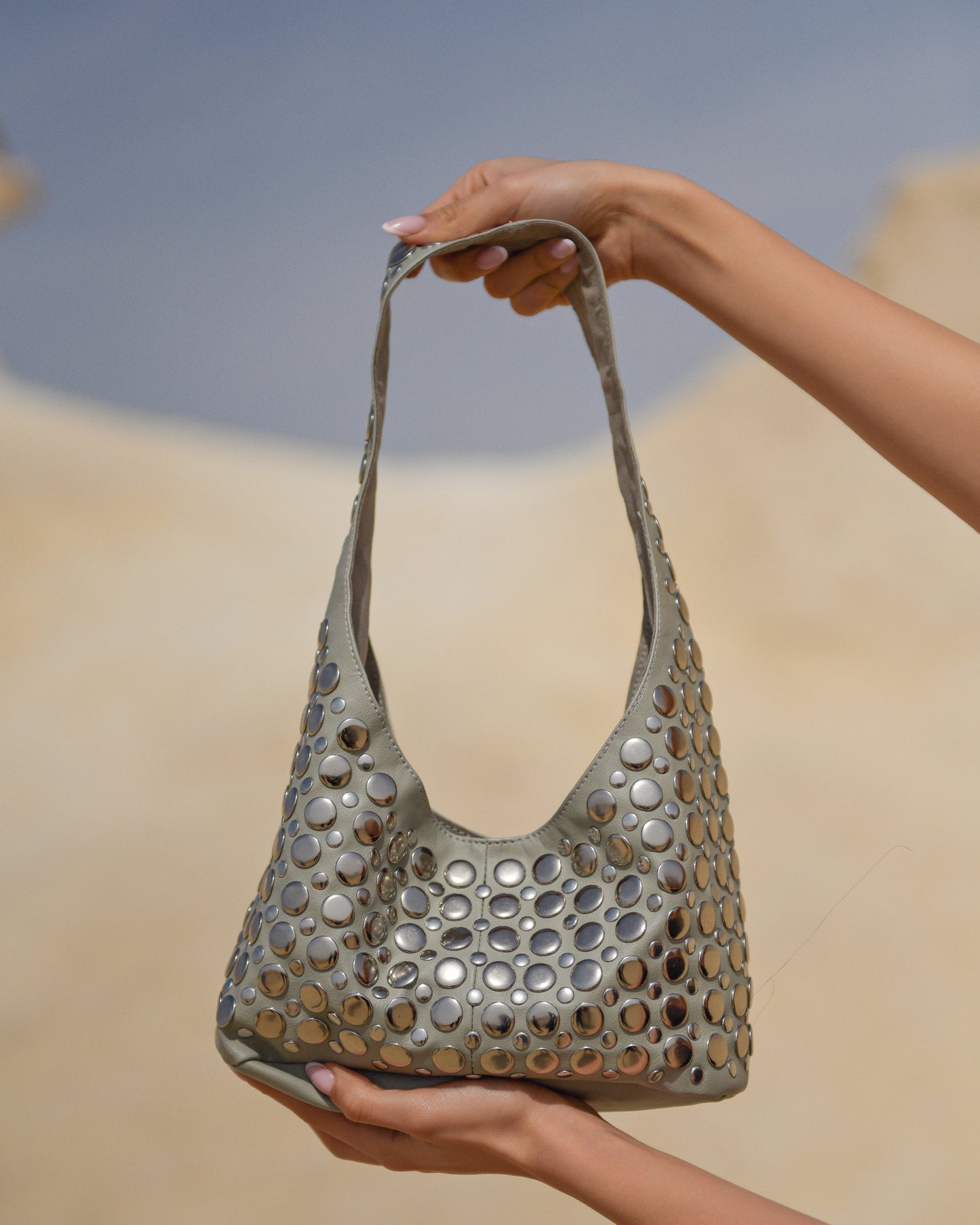 Britney Studded Shoulder Bag