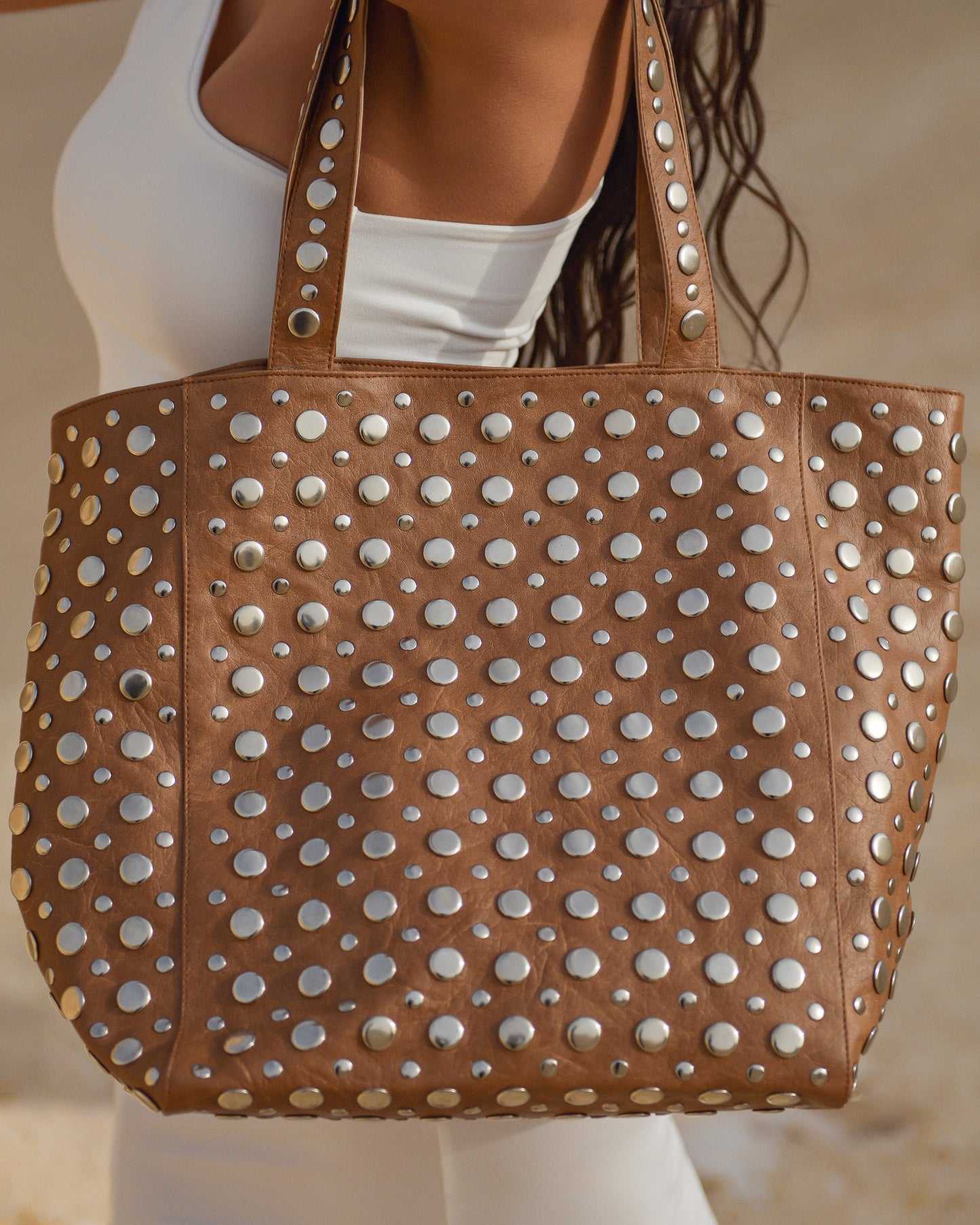 Brooke Studded Tote Bag