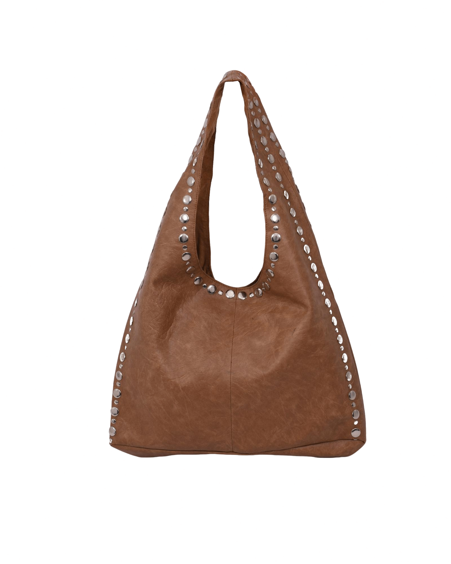 Nova Studded Tote Bag Brown