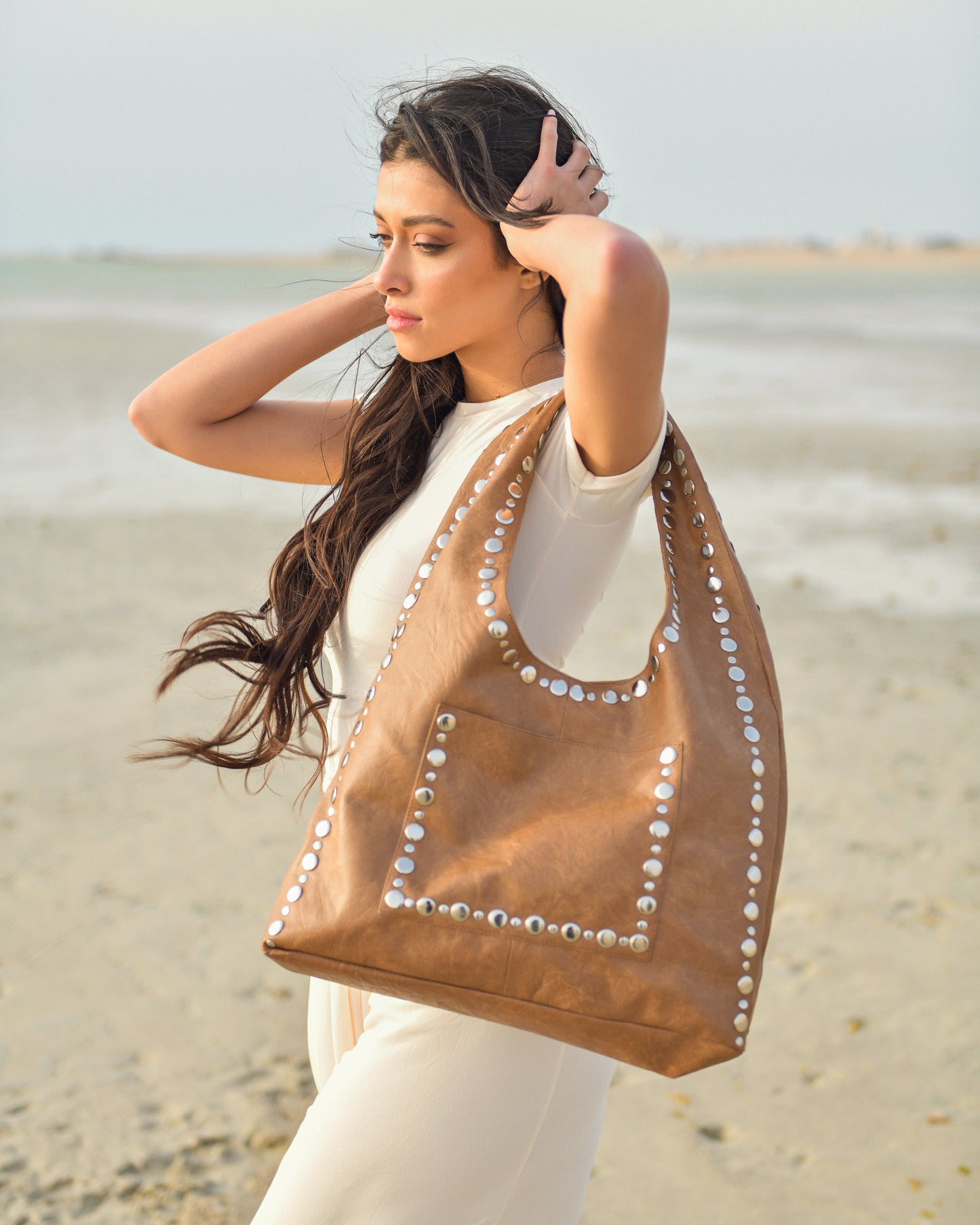 Nova Studded Tote Bag