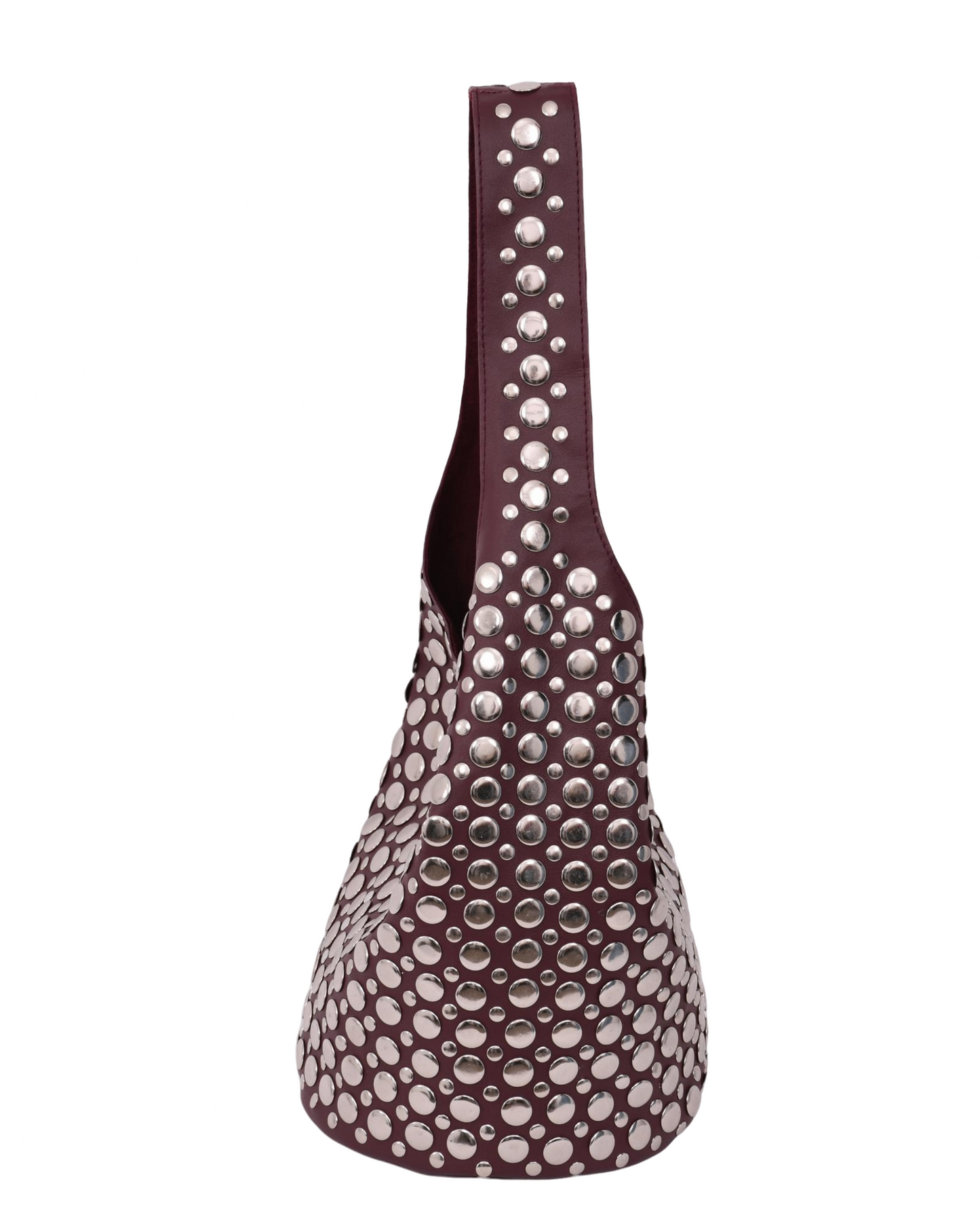Sienna Studded Mini Handbag Maroon
