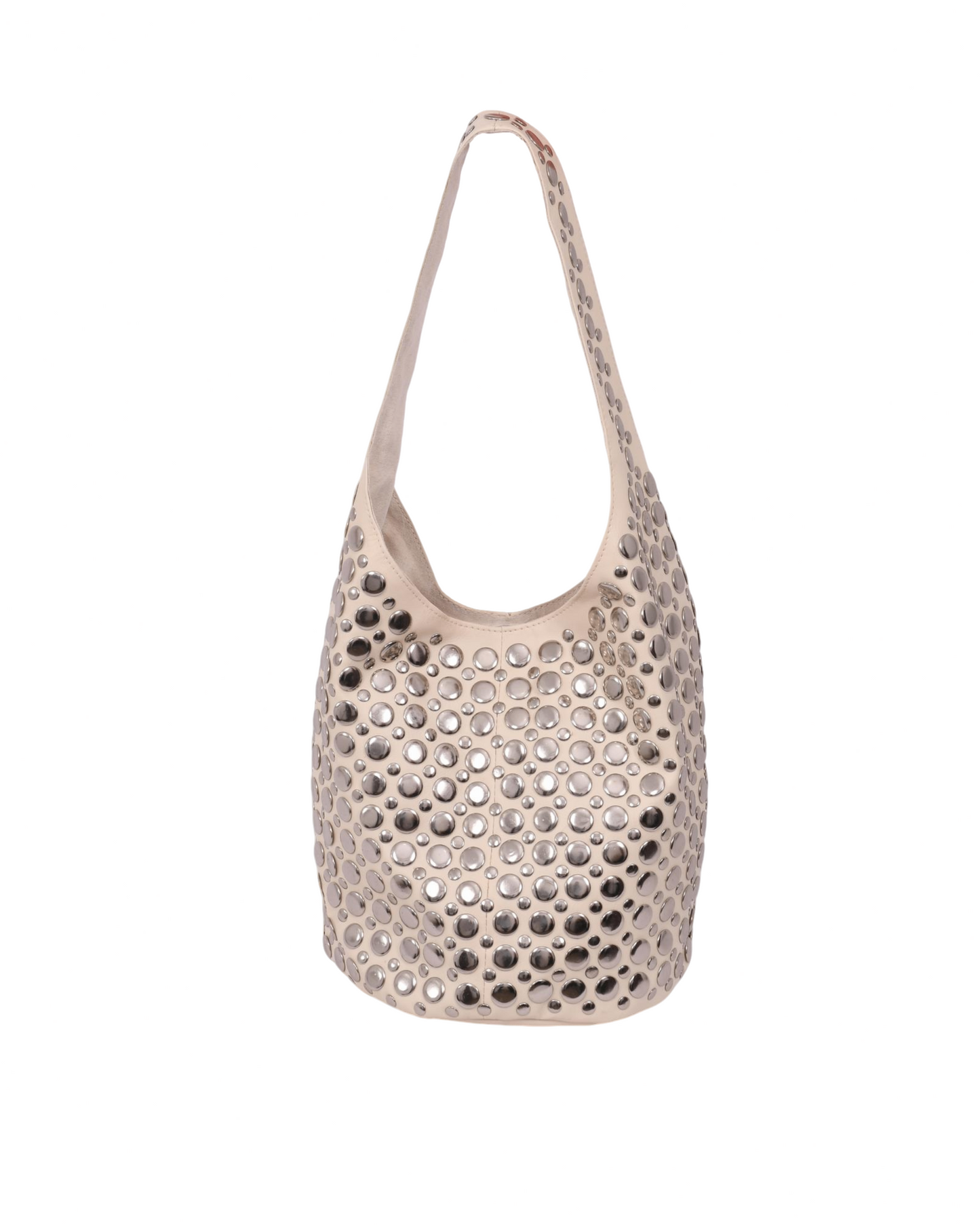 Sienna Studded Mini Handbag White