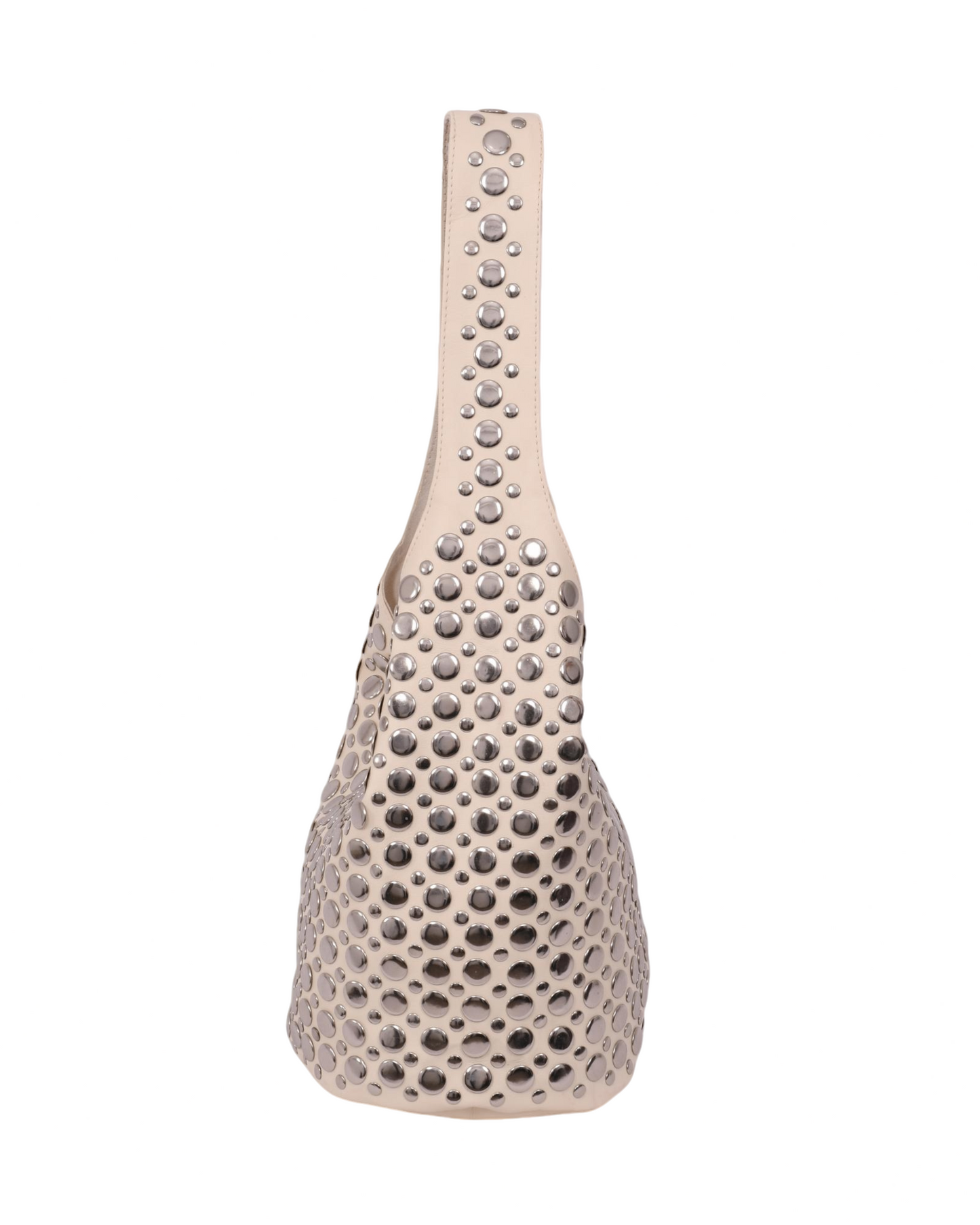 Sienna Studded Mini Handbag White