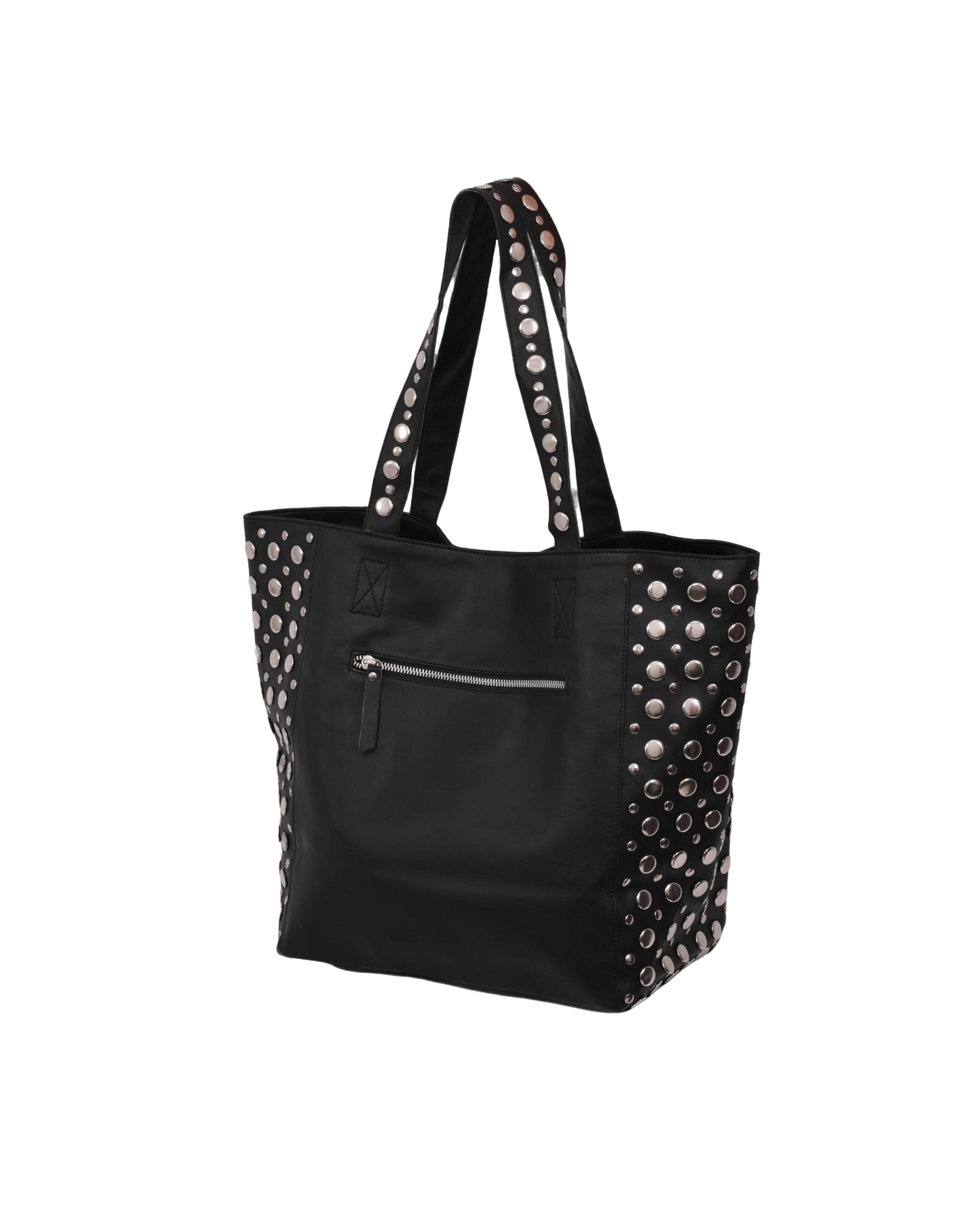 Bailey Studded Tote Bag Black