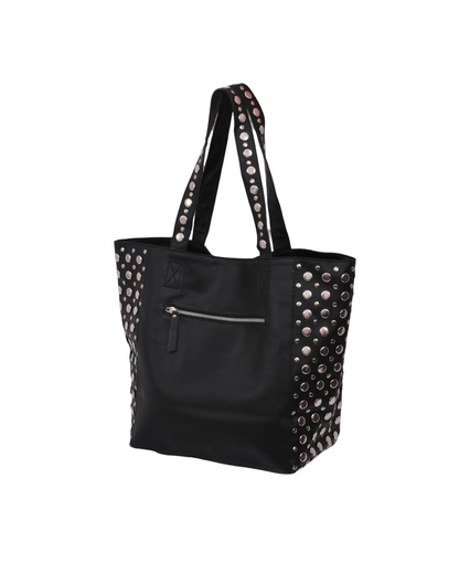 Bailey Studded Tote Bag Black
