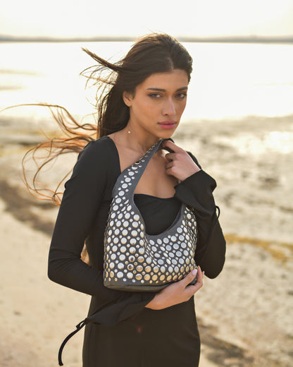 Britney Studded Shoulder Bag