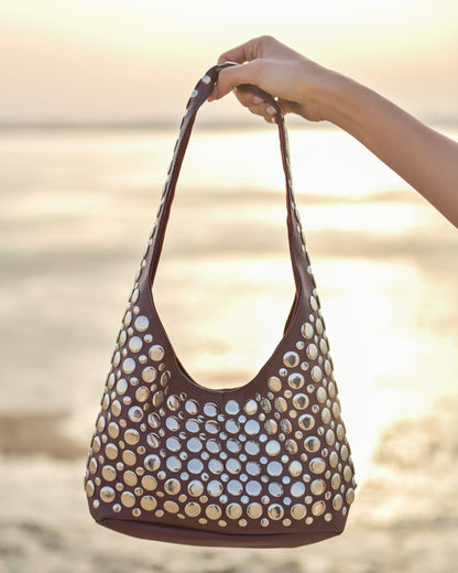 Britney Studded Shoulder Bag