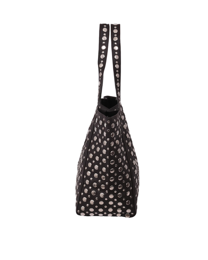 Brooke Studded Tote Bag Black