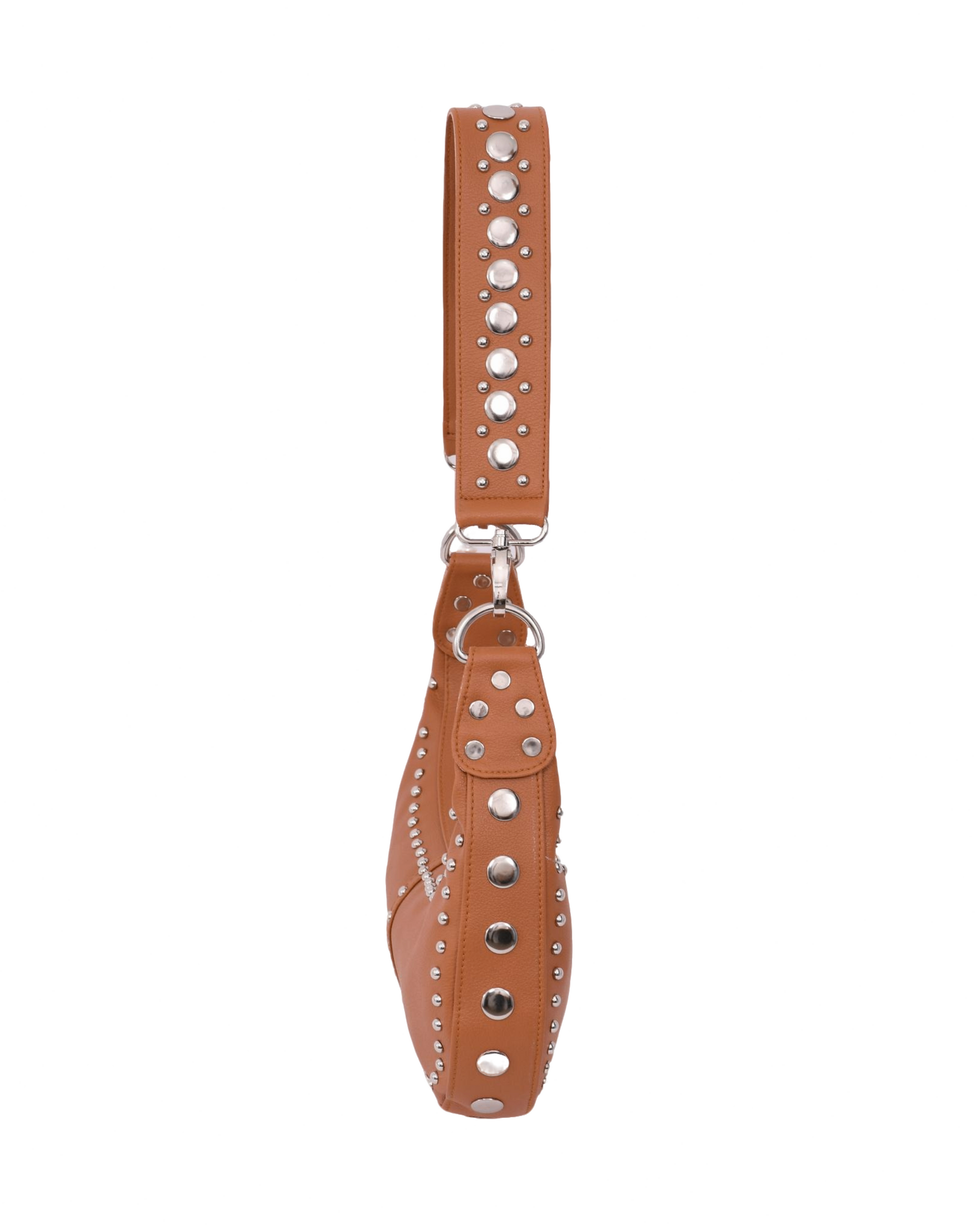 Roxy Studded Mini Handbag Brown