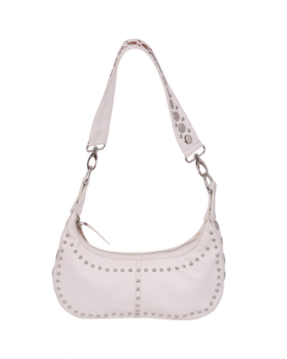 Roxy Studded Mini Handbag White