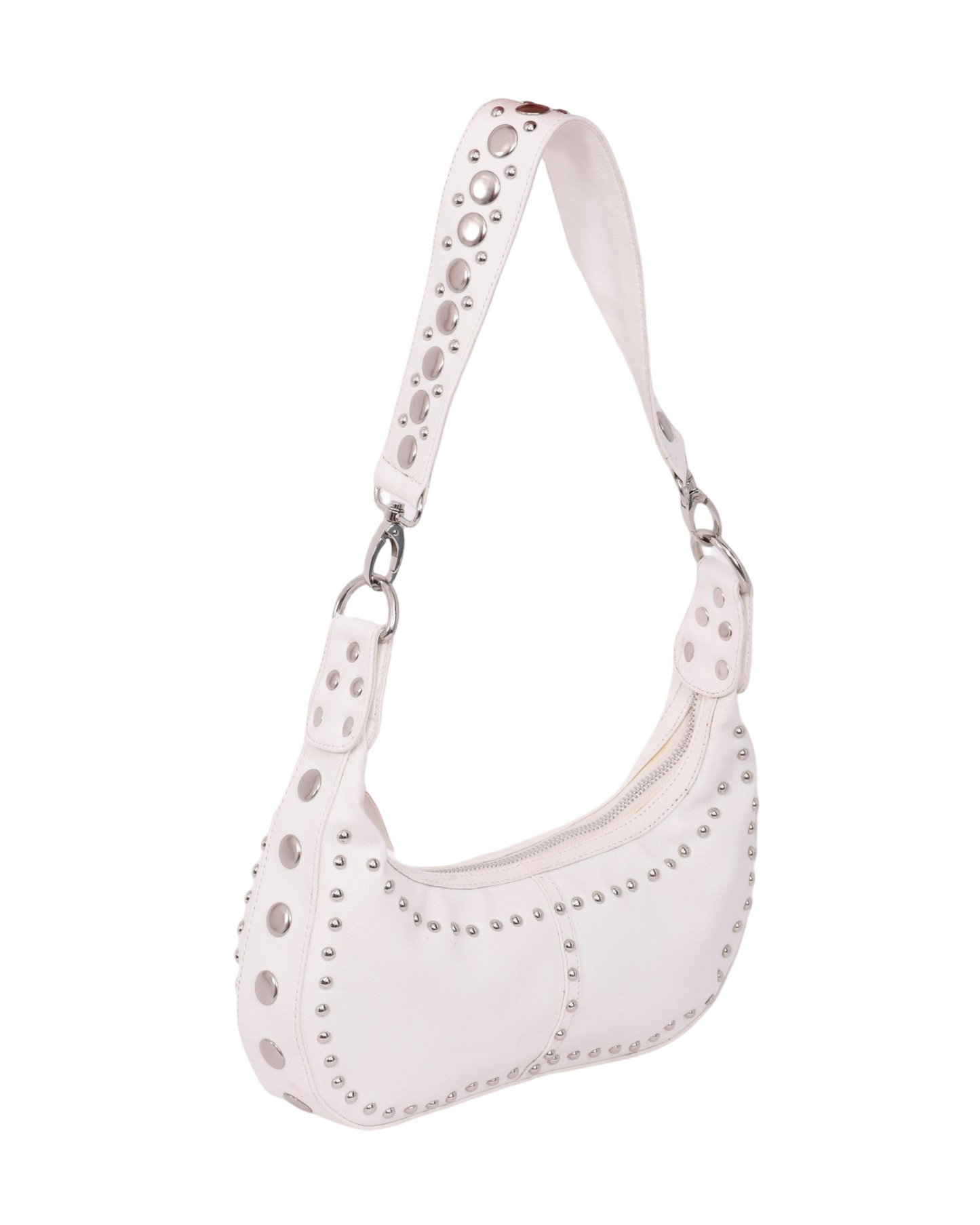 Roxy Studded Mini Handbag White